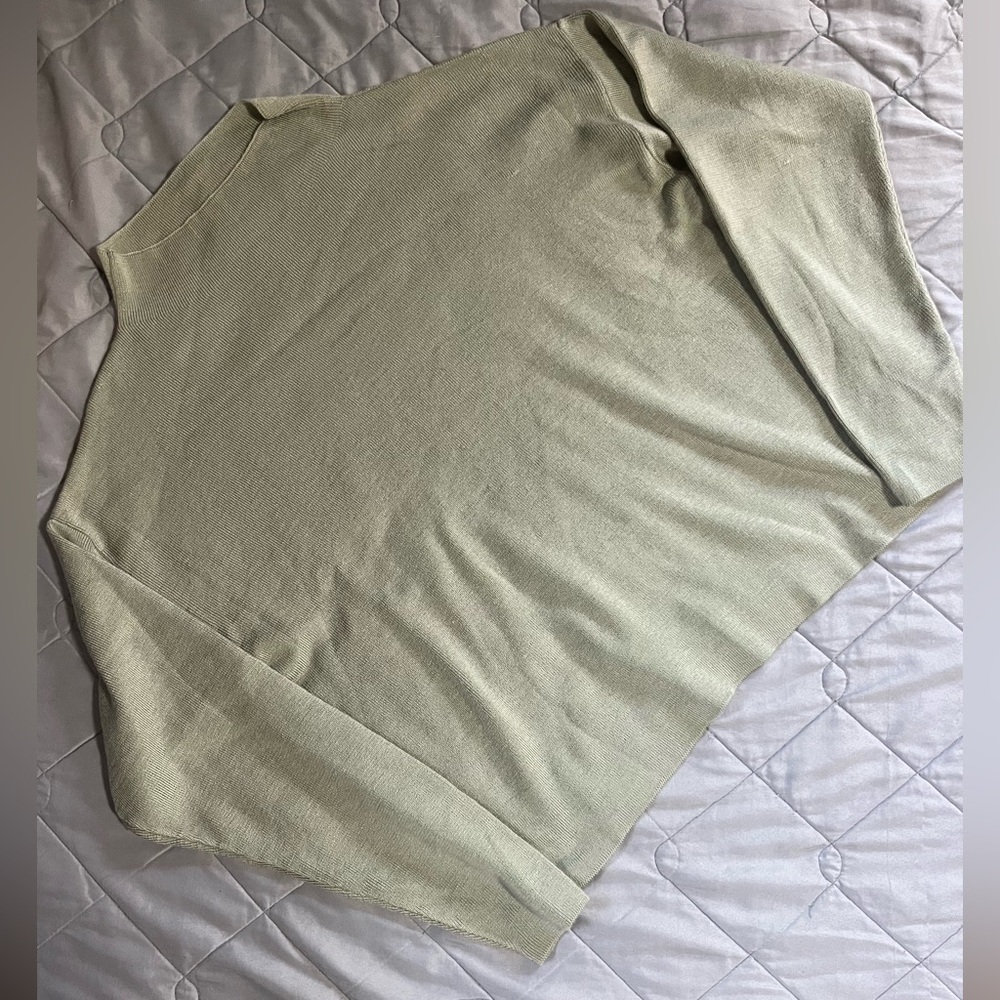 Petal & Pup 100% Cotton Minty Sage Green Sweater